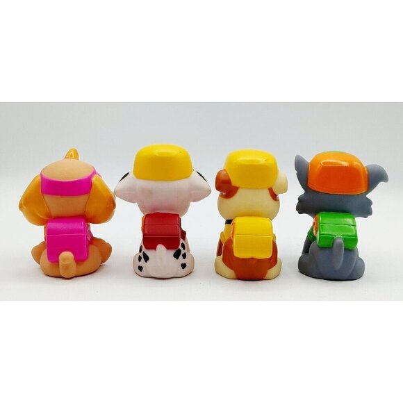 Lot of 4 PAW Patrol Squirter Water Pool Bath Toy Rocky, Rubble, Marshall - Picture 3 of 4
